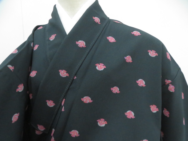 Komon Kimono Synthetic fiber